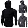 Spring Solid Color Autumn Leisure Fitness Sweatshirt Men's Thin Sweater Hooded Long Sleeved Hoodie Soft