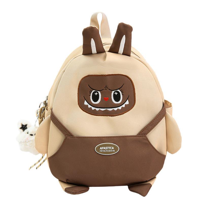 Rabbit Cute Cartoon Pattern Student Backpack With Pendant For Going Out