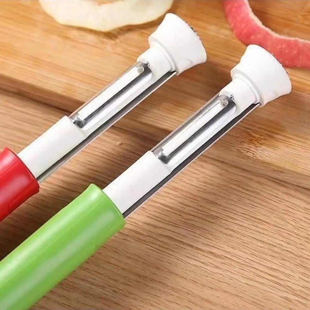 Teleskopischer Obstschäler Edelstahl Kernentfernungswerkzeug Fruchkernentferner Heimküche