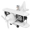 Flugzeug Klappuhr 12 Stunden Retro Batteriebetrieben Auto Flip Schreibtischuhr für Wohnzimmer Schlafzimmer
