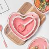 Elegante Set Ciotola a Forma di Cuore con Fragole e Cucchiaino - Perfetto per Insalate e Dolci