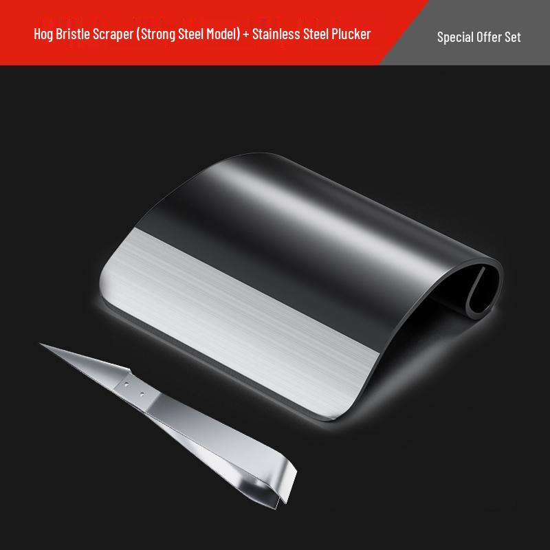 Hog Bristle Manganese Stainless Steel Scraping Tool for Pigskin Hair Removal and Slaughter