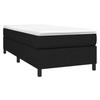 Maison Exclusive - Sommier à lattes de lit avec matelas Noir 90x200 cm Tissu