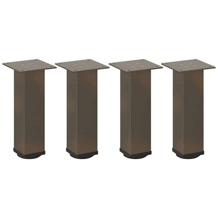 VidaXL Pieds de table basse 4 pièces Acier naturel 42-44 cm Acier 4012467