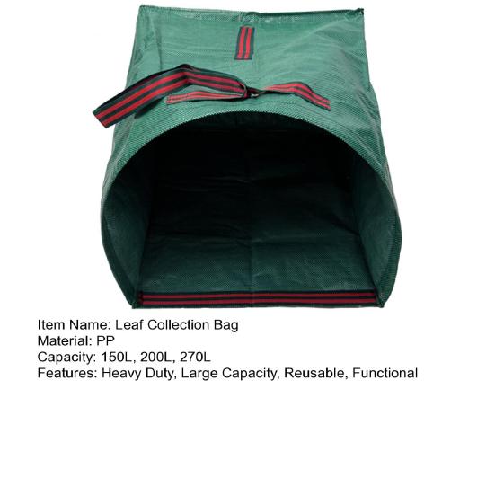 Fallen Leaf Collection Bag Reusable Lawn Leaf Bag Large Capacity Yard Waste Bag Dustpan Pouch for Garden Leaves Debris Grass Clippings