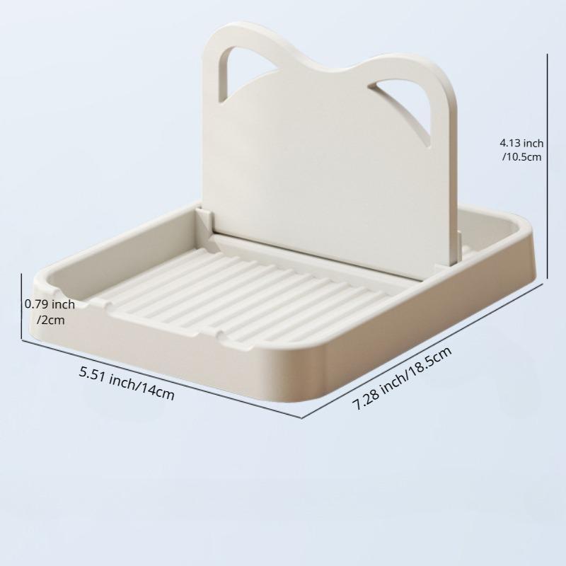 1PC Pot Lid Spoon Rack Foldable for Kitchen Counter Keep The Countertop Clean Cat Ear Utensil Storage Shelf Kitchen Accessories