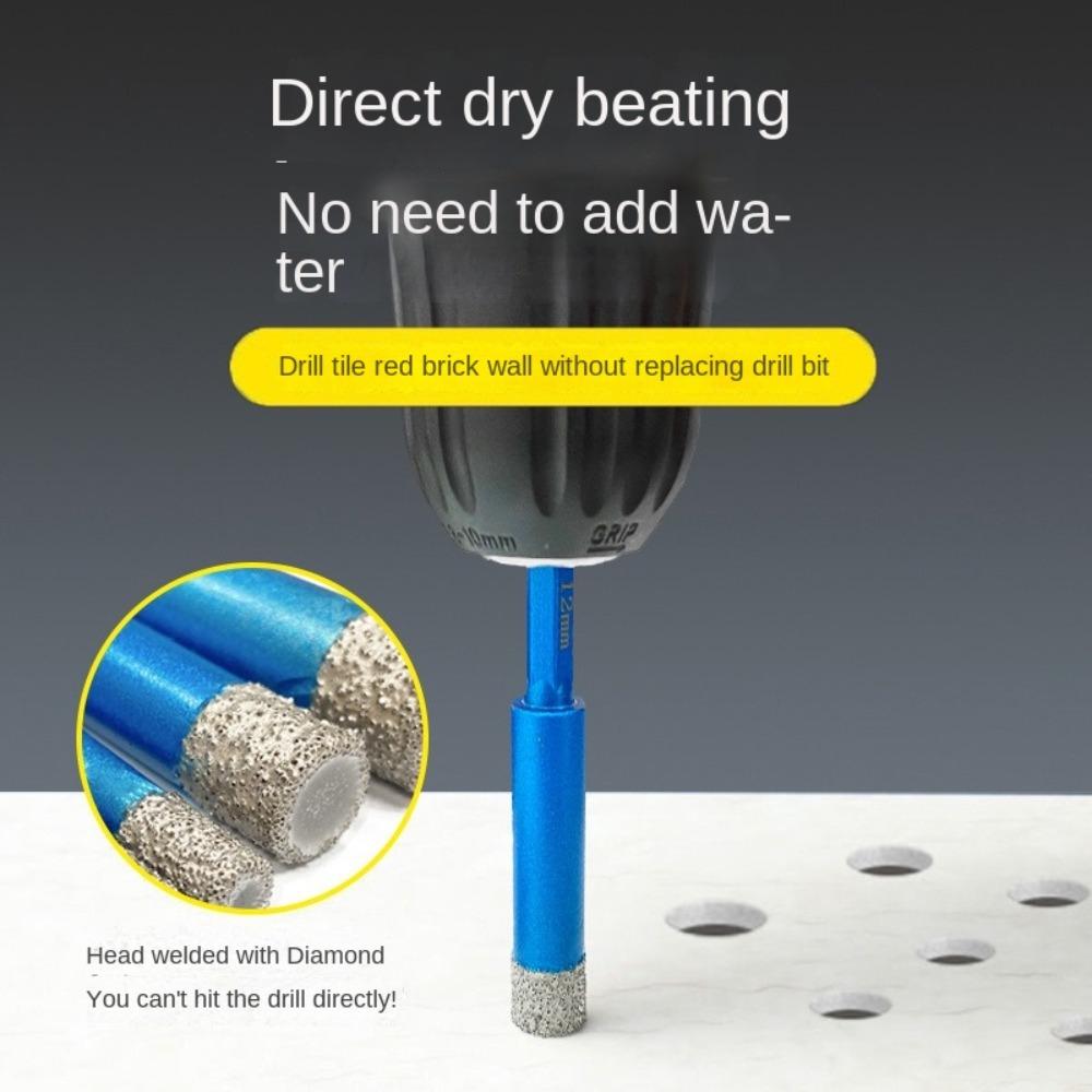 7pcs /set 6-12mm Tile Drill Bit Easy Chip Removal Hole Opener For Ceramic Marble Granite Tile