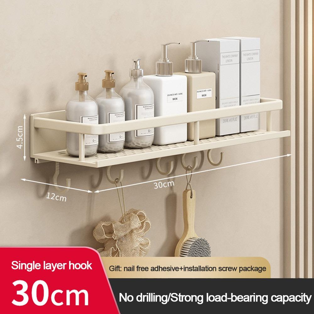 Wall Mounted Bathroom Hanging Plate Punch/Punch-Free Towel Rack  Bathroom Accessories
