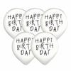Regalo Message Balloon (5 Pieces) Balloon Birthday Decoration Balloon Birthday Monotone (A Type-HAPPY BIRTH DAY-Handwritten-White)