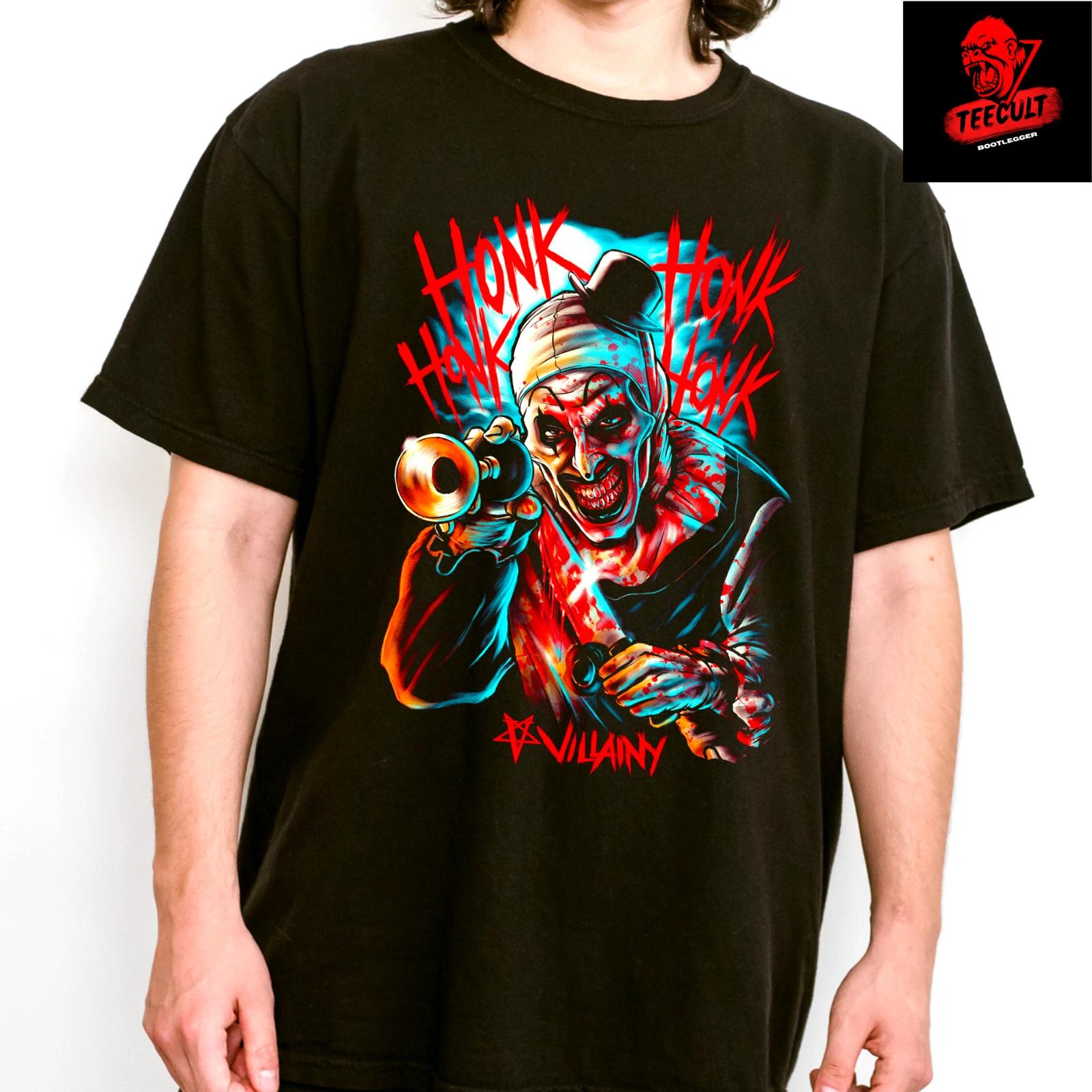 Men s and Women s T-shirts Terrifier Art The Clown Horror Movie Villain Unisex Cotton S