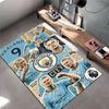 Sports Area Rug, Erling Haaland Manchester City 9 Retro Collage Poster, Fan Cave Decor, Non-Slip Mat