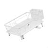 Practical Kitchen Dish Drainer Stand Featuring Turning Water Collector And Strong Carbon Steel Frame For Tableware Storage P9YB