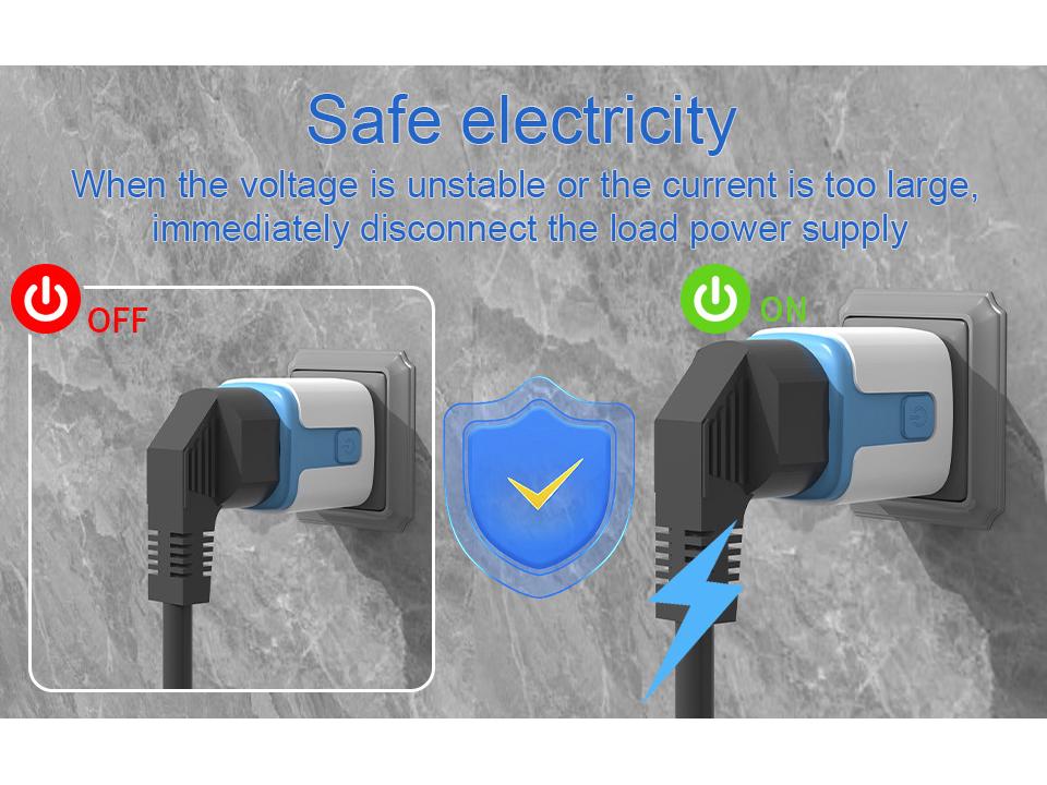 Smarte europäische Steckdose mit WLAN, App-Fernbedienung und Sprachsteuerung, 16A20-Zeitschaltuhr