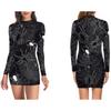 European And American Halloween Sexy Tights Gala Party Women'S Clothing, Long Sleeve Dresses