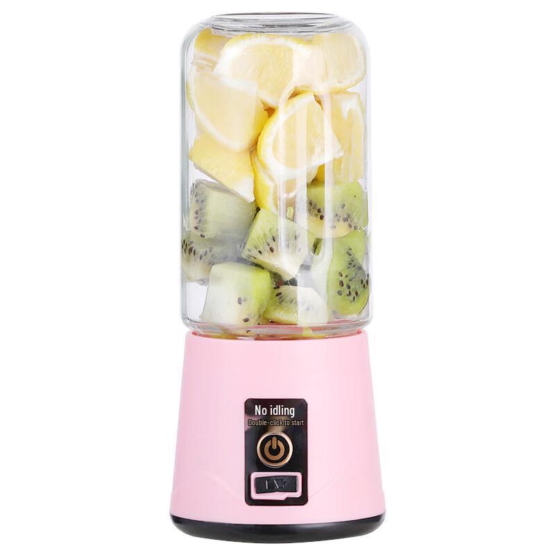 Portable 6-Blade Mini Juicer with Glass Cup