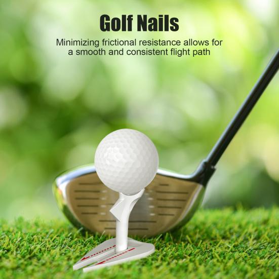 Adjustable Height Golf Tees Plastic Golf Tees with Swing Visual Guide Unbreakable Long Golf Tees Golf Accessories for Men