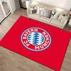 FC Bayern Logo Red Rug Design Non-slip Rug Suitable for Living Room and Bedroom Sofas.