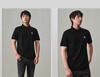 Ice sensing technology cotton cool short sleeved polo shirt moisture wicking embroidered men