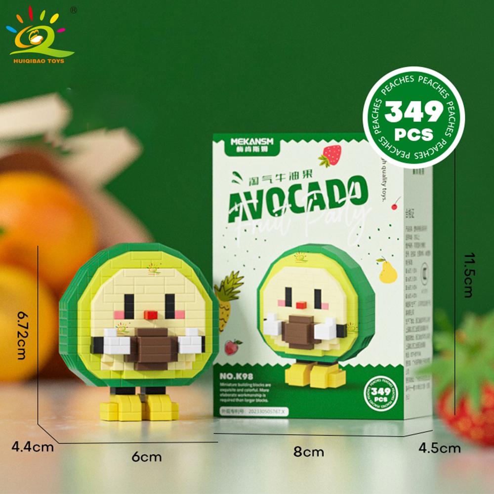 Mini Cute Delicious Fruit Micro Building Blocks 3D Diamond Model Food Bricks DIY City Construction Toys for Children