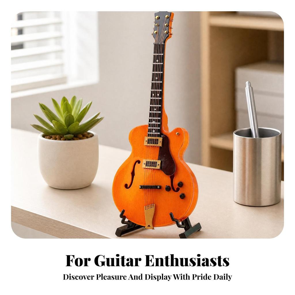 Decorative Ornament Realistic Miniature Electric Guitar Model Detailed