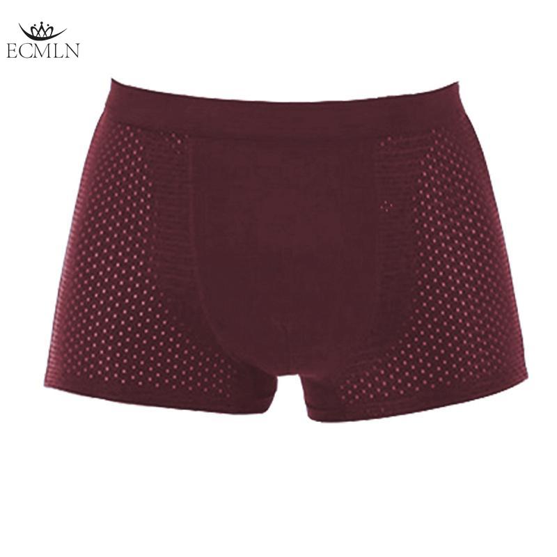 

Men s Summer Ice Silk Mesh Breathable Mid-waist Young and Middle-aged Comfortable Boxer Briefs Boxer Briefs 4XL красный