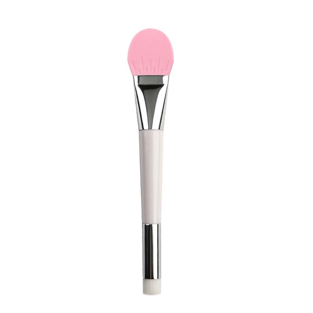 

Silicone Makeup Applicator Facial Makeup Brush Facial Mud Stirring Stick Double Head Mask Brush розовый