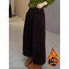 Women's High-Waisted Wide-Leg Corduroy Pants - Autumn/Winter Loose, Slimming, Pleated, and Ribbed Design