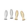 Copper Gold-Plated Retro Fish-Shaped Perforated Beads for DIY Bracelets & Necklaces
