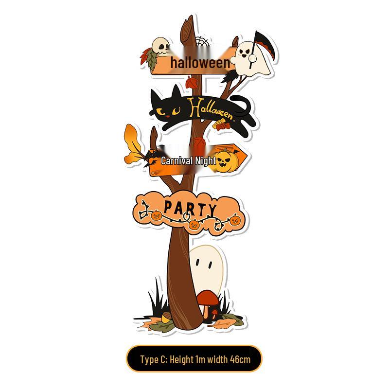 Halloween Pumpkin Figurines: Scene & Venue Atmosphere Props for Shops, Bars, & Entrances