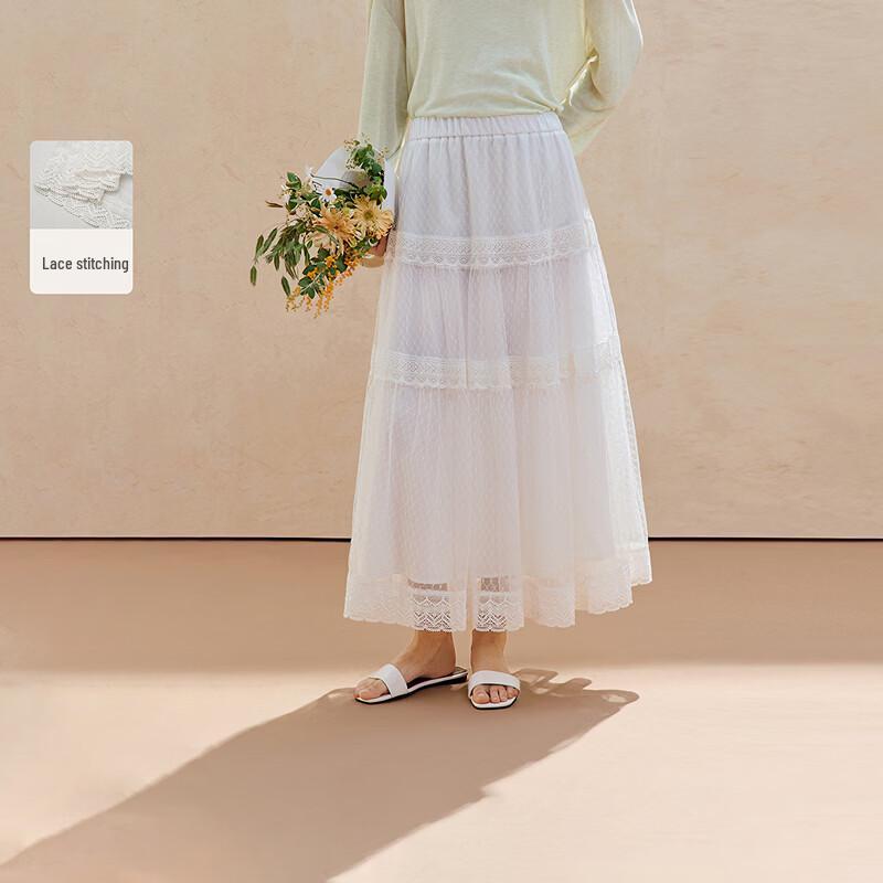 INMAN Women s Fashion A-Line Mid-Length Skirt L