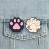 Cute Cat Paw Enamel Pins Calico Black Kitten Brooches Kawaii Pet Lapel Badge Funny Animal Jewelry Gift for Friends