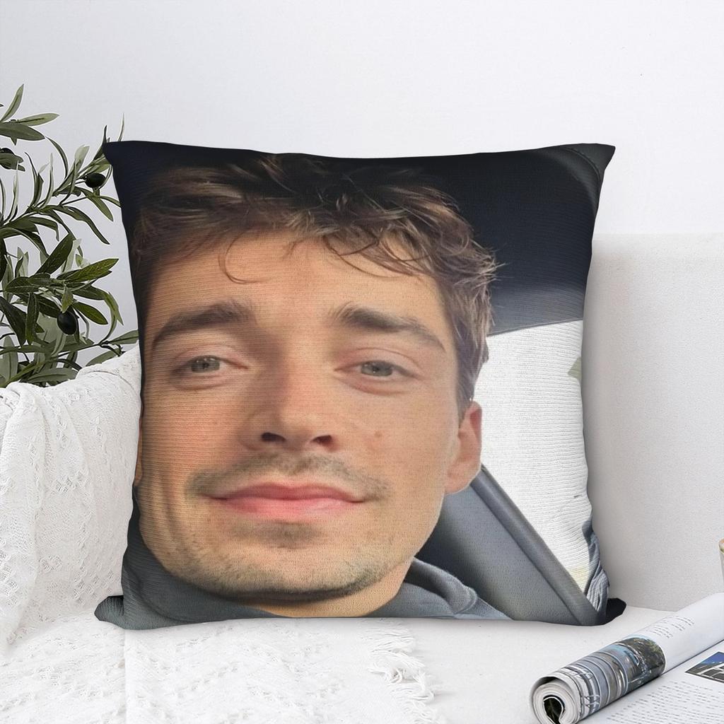 C-Charles Leclerc Pillow Covers Merchandise Soft Cushion Cover Decor  Throw Pillow Case Cover Home Multi Size
