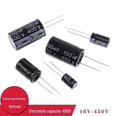 Aluminum Electrolytic Capacitor, Direct Plug, 100UF, 16V To 450V Range
