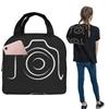 Photographer HeartBeat Photography Camera Insulated Lunch Bag for Women Kids Leakproof Food Boxes Thermal Lunch Box Tote