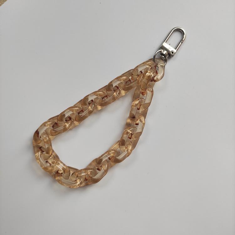 Handy-Fingerriemen Kette, Acryl Handy-Zubehör Riemen Kette Handgelenk Schlüsselanhänger Riemen Fingerarmband Kette
