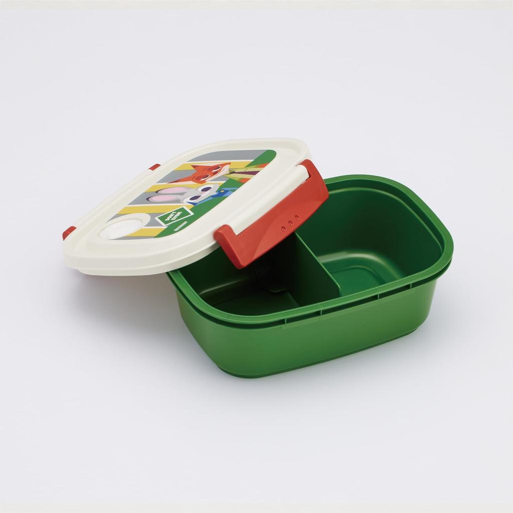 Skateboardare Lätt Lätt Bento Förslutningsbar Förvaring Tillverkad i Disney Zootopia & Låda, Medium, 550ml, Mikrovågsugnssäker, Behållare, Japan, Patch, XPM4-A