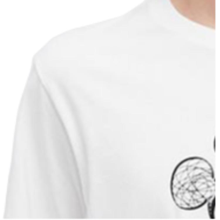 UNIQLO Cartoon Print Crew Neck Versatile T-Shirt Unisex tops White 447172-00