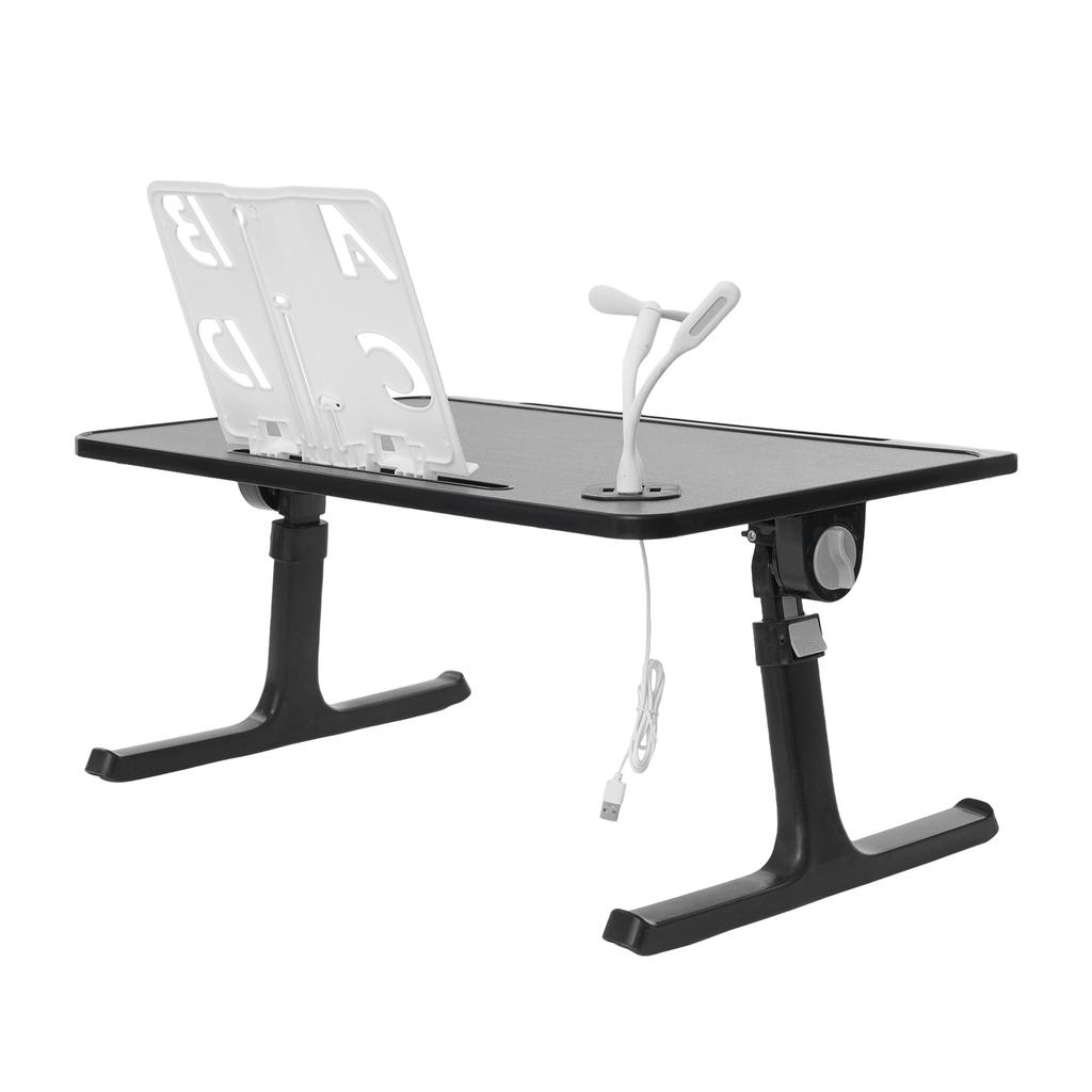 Black Bed Laptop Table, Multi-purpose Lapdesk, Folable Bed Laptop Table Flexible Adjustment For Dormitories, Bedrooms, Beds