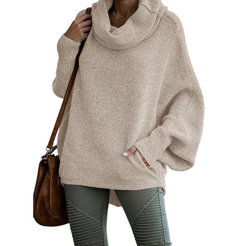 New Winter Sweater Women Korean Style Long Sleeve Knit Pullovers Harajuku Loose Neck Jerseys Slim Autumn Vintage