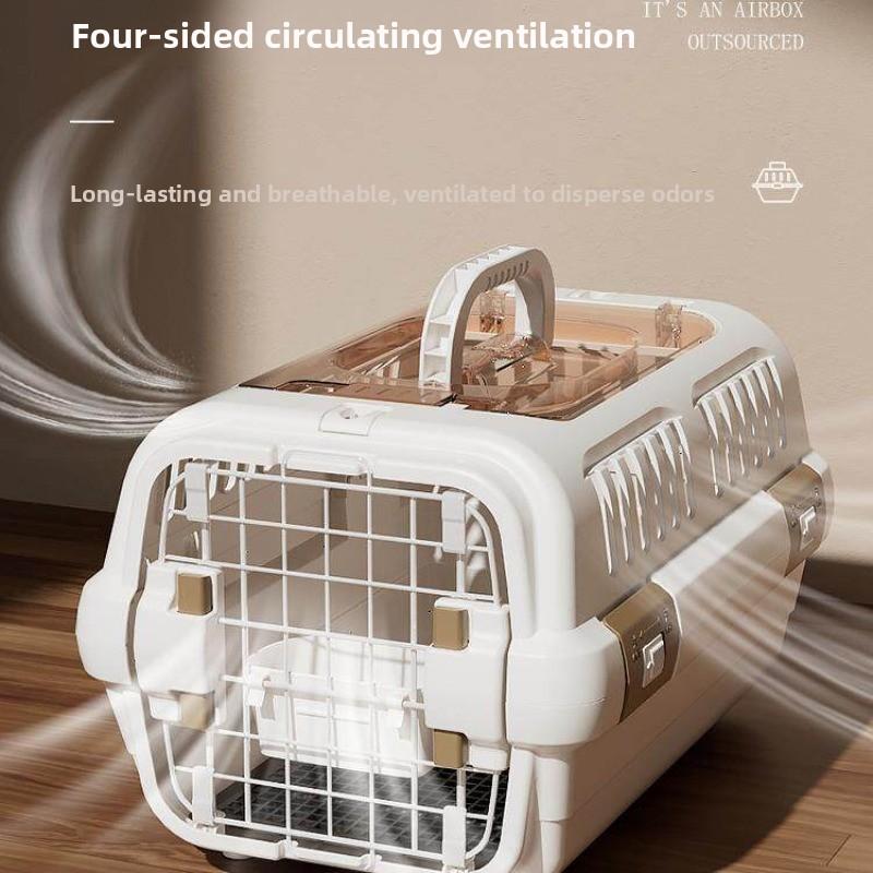 Cat Carrier with Top Opening Portable Pet Travel Crate Anti-Stress Soft Sided Cat Cage for Small Dogs Handheld Pet Transport Box
