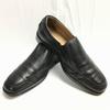 GEOX Slip-On Side Gore Business Shoes Size 41 25.5-26.0 Black Men’s