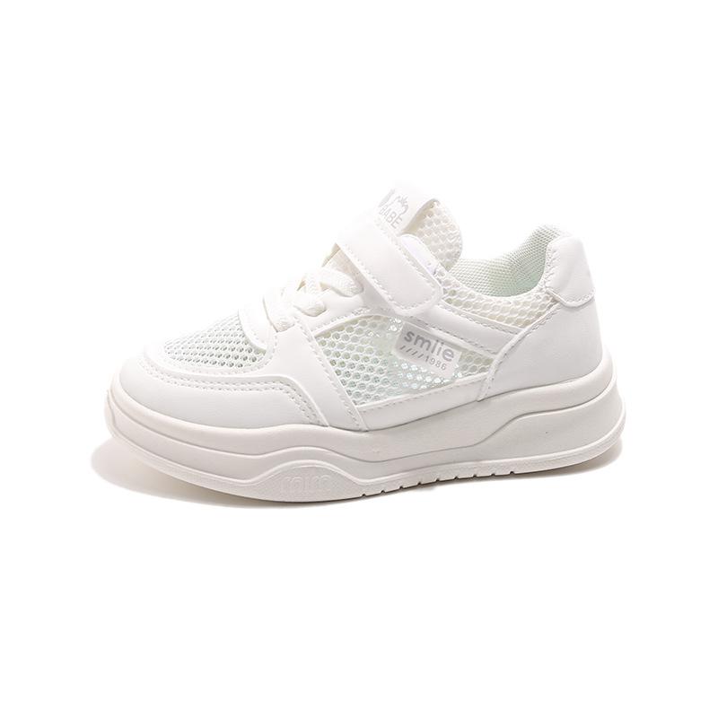 Kids Breathable Mesh Color Block Velcro Strap Casual Sneakers 26