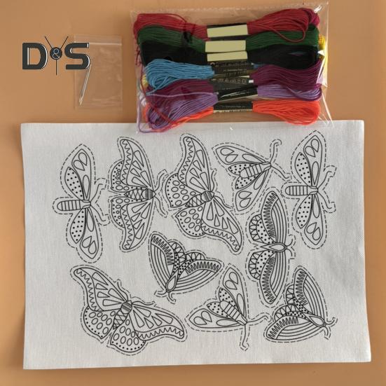 Samoprzylepny Stabilizator do Haftu Rozpuszczalny w Wodzie Stick and Stitch Papier do Haftu ze Wzorami Kwiatowymi Stabilizator Papierowy do Druku dla Miłośnika Szycia Ręcznego