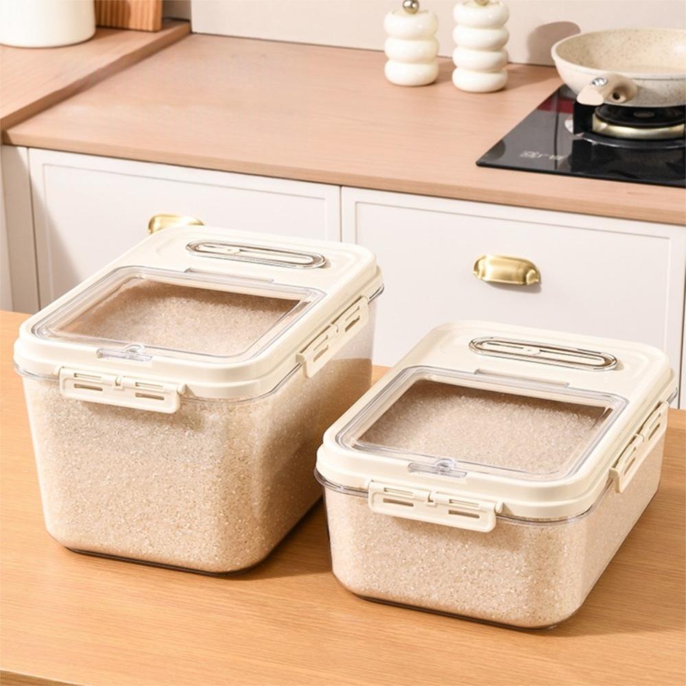 Moisture Proof Rice Storage Container Large Capacity Sealed Can Grain Storage Box  Home Kitchen