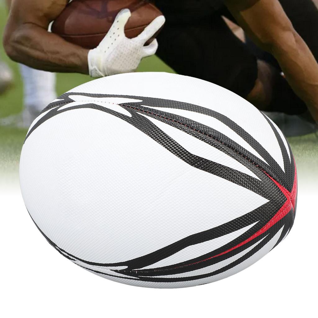 Number 9 Rugby Ball Inflatable Practice Ball High Elasticity PVC Rugby Ball For Match And Daily Training