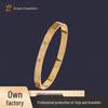 Gold Titanium Stainless Steel Bracelet: Niche Design, Light Luxury, Waterproof & Colorfast for Summer