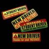 Reflective Magnetic Reflective Stickers Adhesive Tape Driver Bumper Magnets  Driving School Car