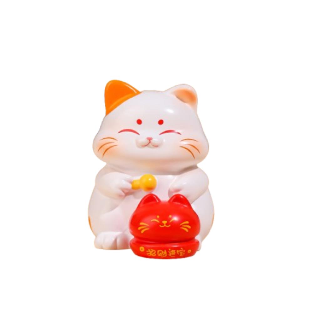 Lucky Mini New Year Cat Figurines Cute Simulation Cat Model  Home New Year Decor