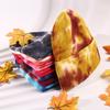 New gradual change tie-dye wool hat women's thickened warm rainbow knitted hat explosion