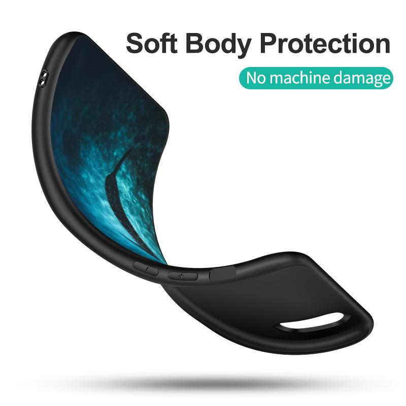 Black Tpu Case For Huawei Y9S Y6S Y8S Y5P Y7P Y8P Y7 Y5 Lite Prime 2018 Y6 2019 Cover Whale Shark